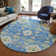 Machine Washable Indoor/Outdoor Chayden ACN1002 Blue