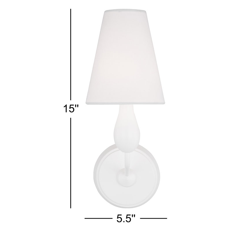 Ziba Dimmable Bath Sconce, Matte White