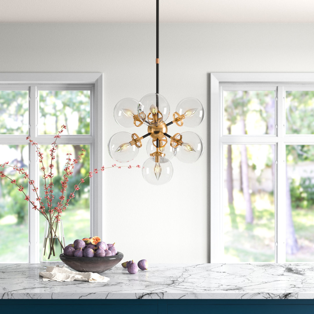 7 - Light Gold/Black Cluster Pendant Latitude Run®