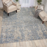 Tapis graphite noué à la main Aroon