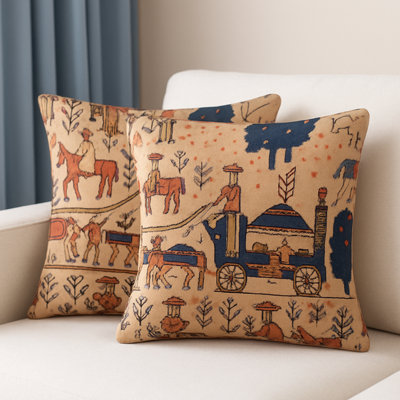 Persian-Inspired Luxurious Accent (2 Cushions Covers Only)