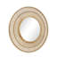 Miroir mural rond en bois de bambou-1728147073