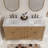 Lignum 60" Fully Assembled Double Bathroom Vanity with Engineered Marble Top, Soft Closing and Splash Guard