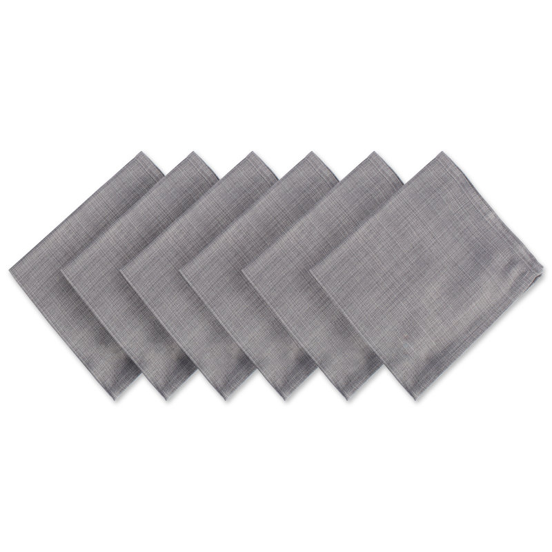 Polyester Square Napkin, Gray