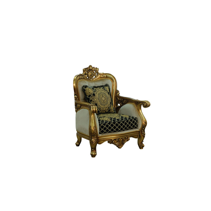 Armchair, Black/Gold
