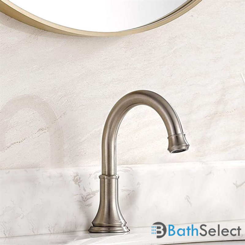 Robinet de salle de bain à capteur automatique, Nickel brossé