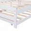 Lit double réglable en bois avec lit gigogne et cadre extensible à deux lits-30630749