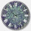 Cercle de fleurs bleues - Horloge murale traditionnelle-36845449