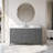 Laval 60" Single Sink Freestanding Bathroom Vanity with Engineered Marble Top-105275191-105275186