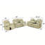 Ensemble de trois pièces Beige Intelligent