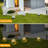 Black Solar Powered Integrated LED Metal Pathway Light
