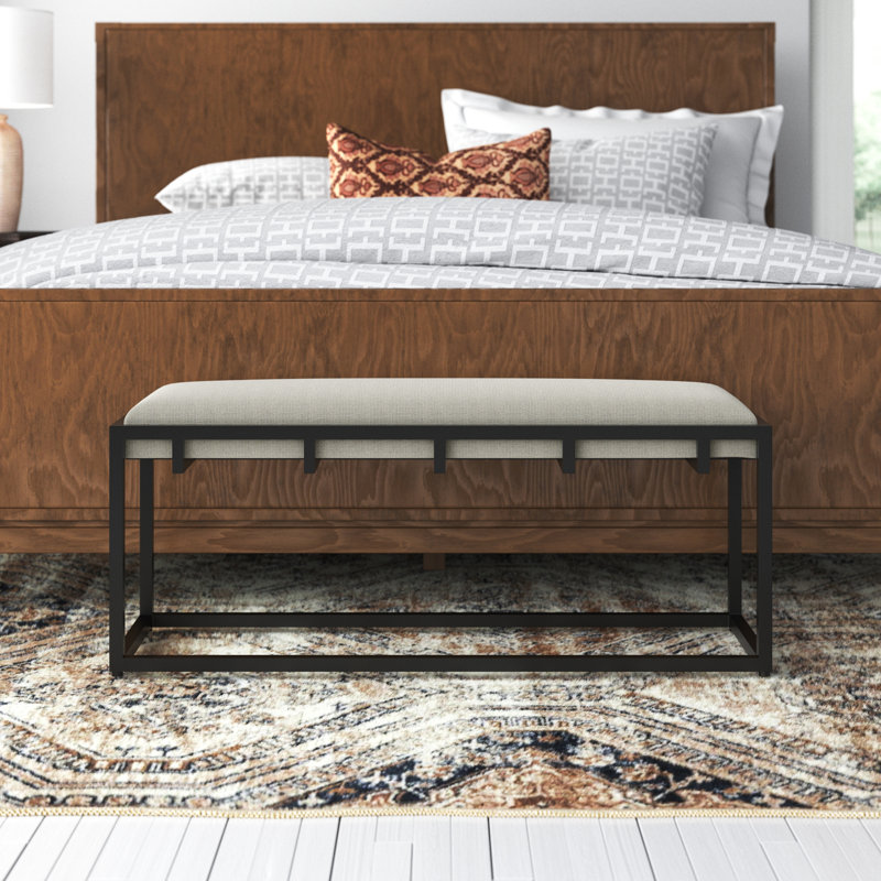 Bridget Polyester Blend Upholstered Bench