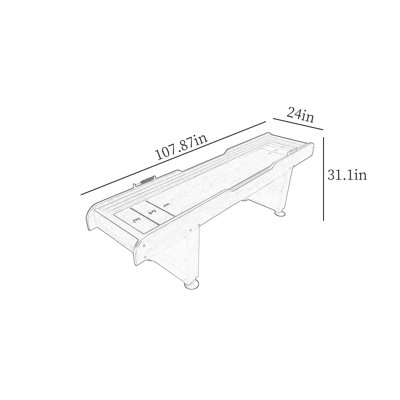 Table de jeu de palets 9 pieds de luxe classique