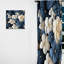 Blue And White Adorned Violets - Violets Room Darkening Floral Curtain - 1 Panel-107831353