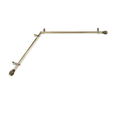 Fasano Stainless Steel Adjustable Single Curtain Rod