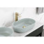 Récipient de salle de bain ovale 24 po x 14 po Modern Blue