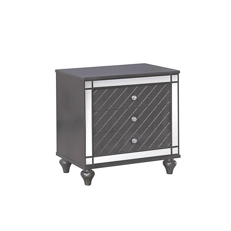 Table de chevet pour tout espace, Gris