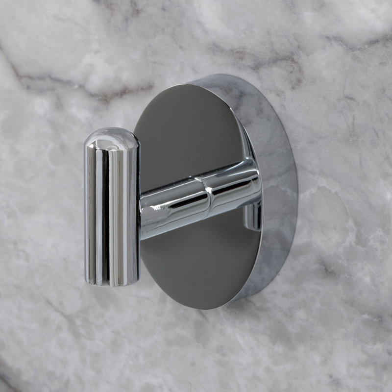 Amalfi 2 Piece Wall Mounted Brass Robe Hook Set