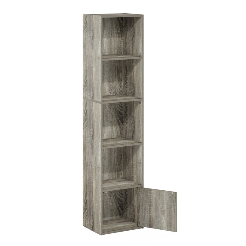 Bibliothèque standard Aagam, Chêne, (5 tablettes) H 52 po x l 12 po x P 10 po