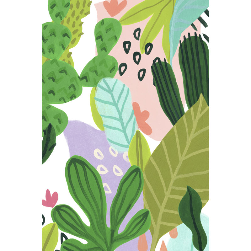Party Plants I by June Erica Vess - Wrapped Canvas Painting, 76cm H x 51cm W