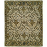 McDaniel Wool Oriental Area Rug in Ivory/Light Blue