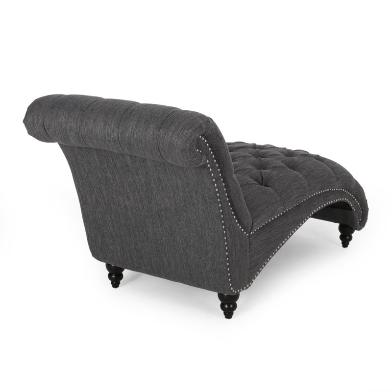 Chaise longue Modern, Gris anthracite