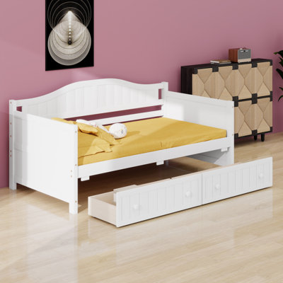 Daybed With 2 Drawers, Multi-Functional Bed For Small Spaces