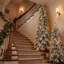 Ensemble de 6 sapins de Noël enneigés en cascade, sapins pleureurs floqués préilluminés avec télécommande, sapins de Noël fins de 1,20 m, 1,50 m et 1,80 m avec 8 modes d'éclairage pour la décoration intérieure des fêtes