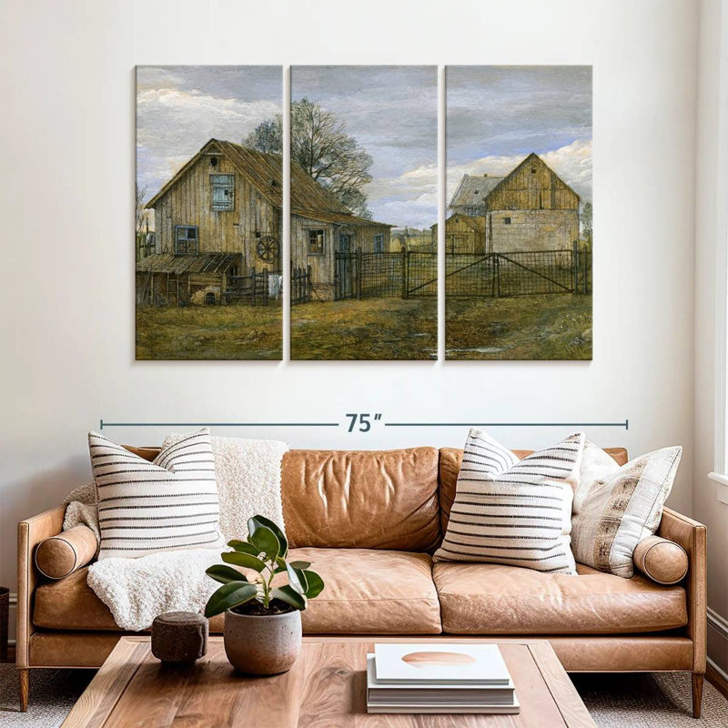 Lilie Rustic Barn, 42" H x 65" W
