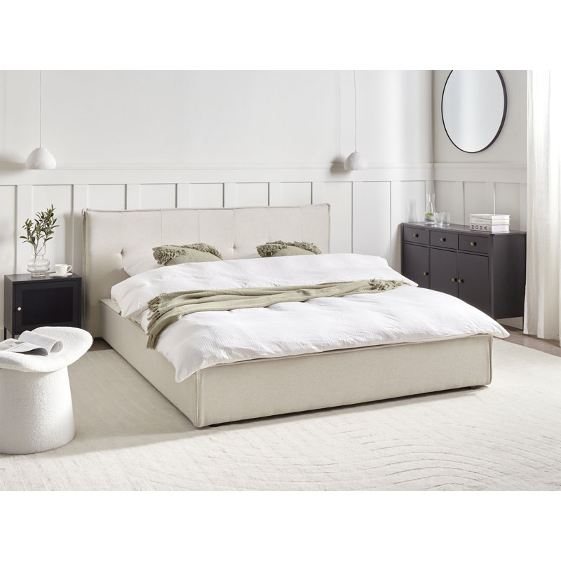 Bed Fabric LESTRE, European Kingsize (160 x 200 cm), White