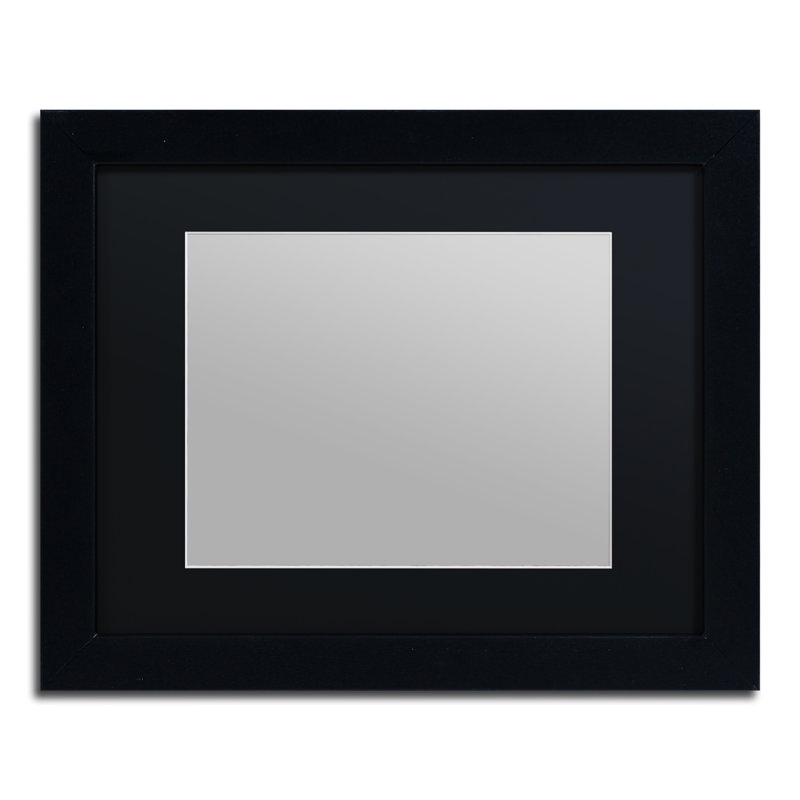 Traditional, 13" H x 16" W x 0.75" D, Black Framed, Black