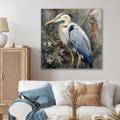 Graceful Heron Waterbird I - Heron, impressions encadrées