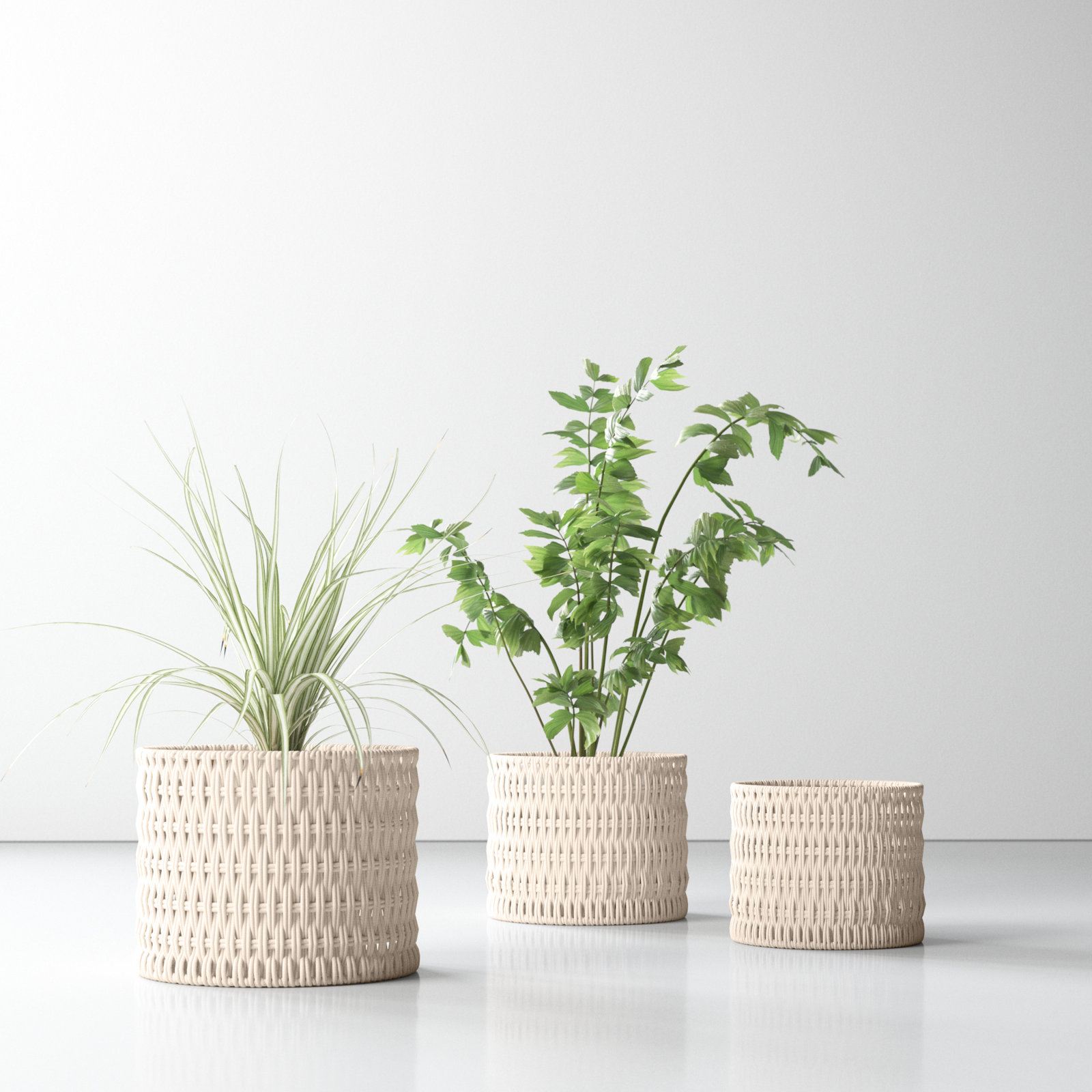 Rattan Decorative Basket - Set of 3