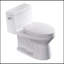 Toilette une pièce en céramique moderne à simple chasse avec siège cloisonné