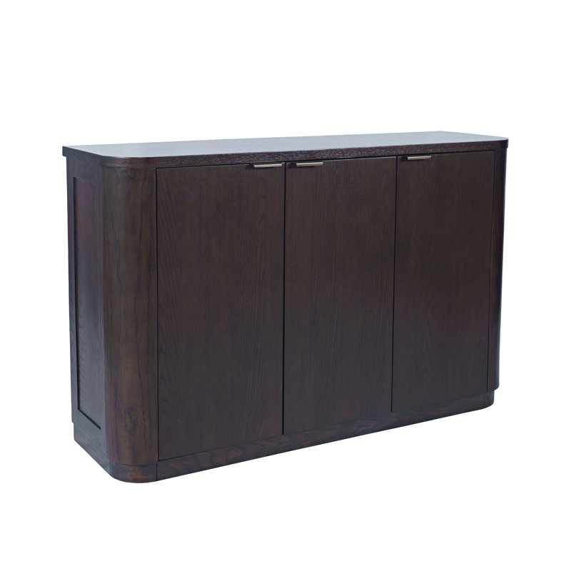 Meuble télé avec tablettes réglables Cossette Coulson, Bois espresso