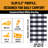 Homeline Non-Slip Rubberback Checkered Buffalo Plaid Indoor Runner Rug, Grayscale-752479694