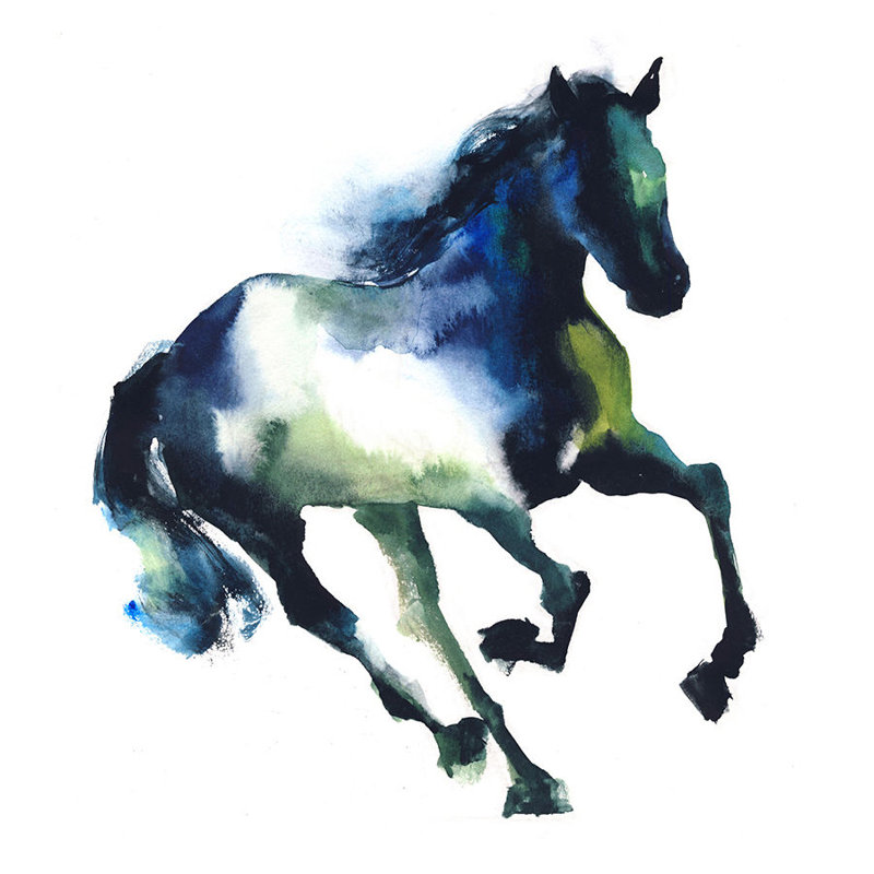 Equestrian Dance III Print by Emma Brooks, Outdoor, 40" H x 40" W
