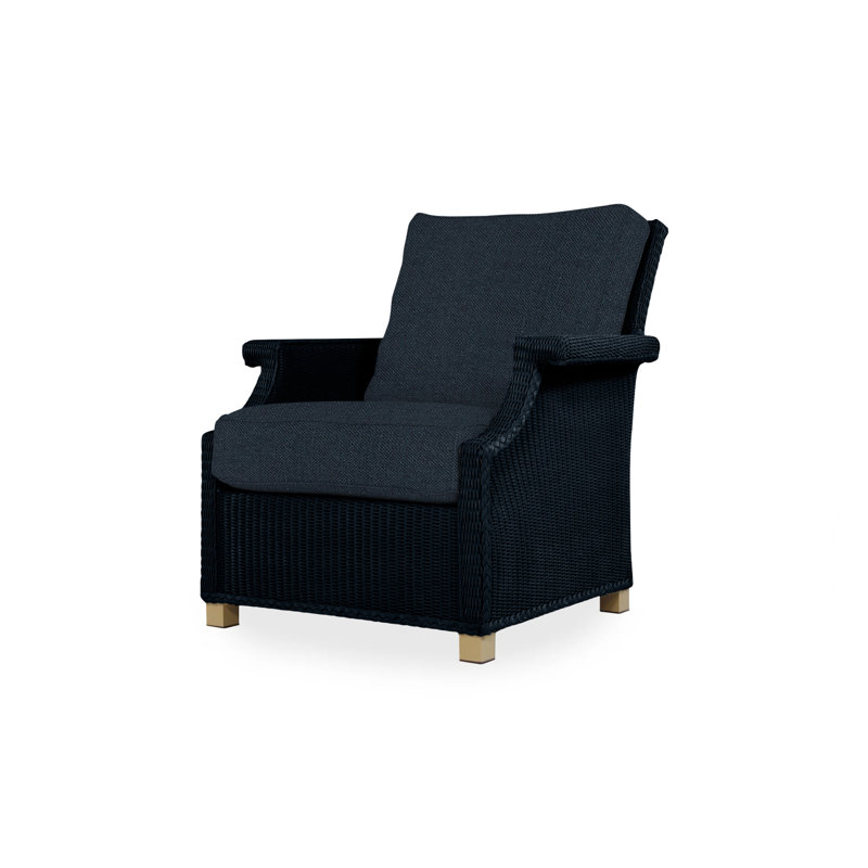 Hamptons Outdoor Lounge Chair, Cottage Pepper, Ebony