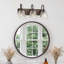 3-Light Dimmable Vanity Light With Geometric Patterned Glass-125104600