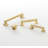 Studio Collection Handle Pull - 6-5/16" Center to Center Cabinet Pull Brushed Golden Brass - Transitional Hardware for Drawers & Cabinets-112308077-86926370