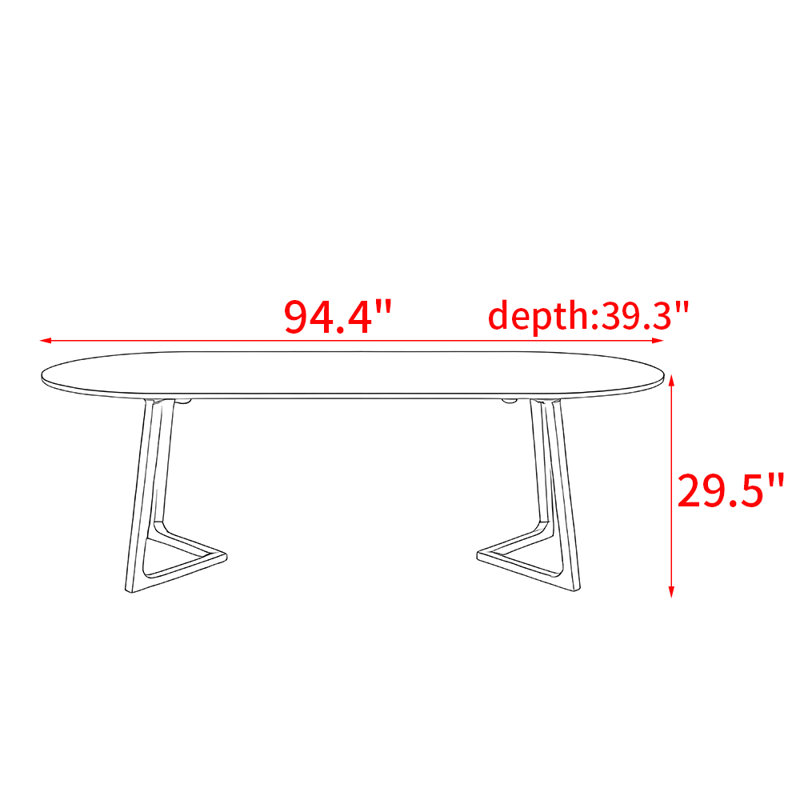 Krutz, 29.5"H x 94.4"L x 39.3"W