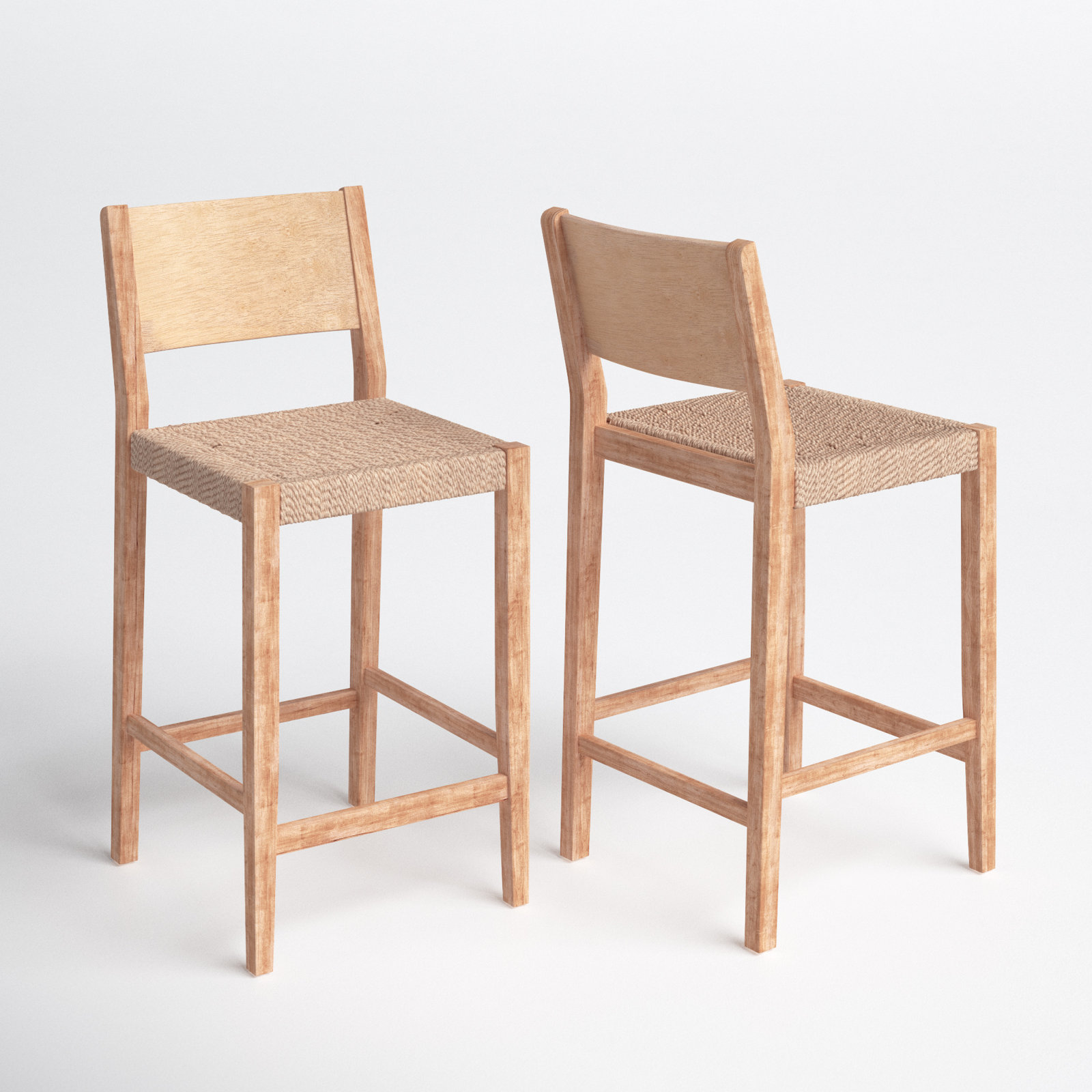 Bar stool (30” Seat Height), Natural