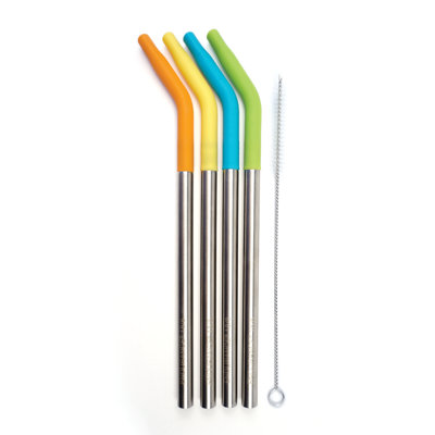Ebern Designs Brackston Stainless Steel Reusable Straws