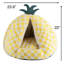 Fairela - Lit de camping pour chat en forme d'ananas avec coussin moelleux