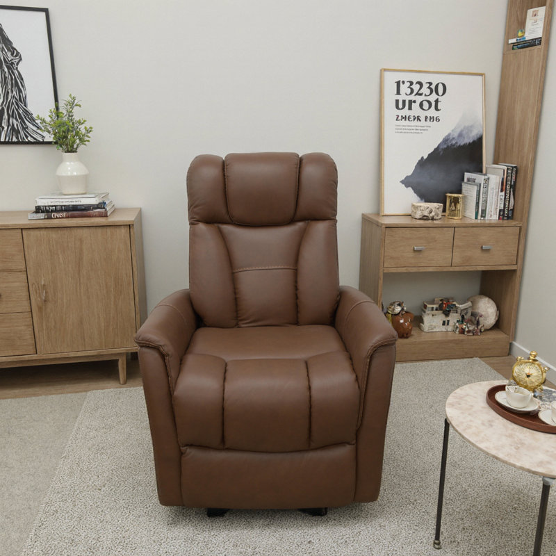 Fauteuil inclinable électrique de luxe avec appui-tête réglable et repose-pieds à bouton-poussoir - Un confort haut de gamme pour chaque maison