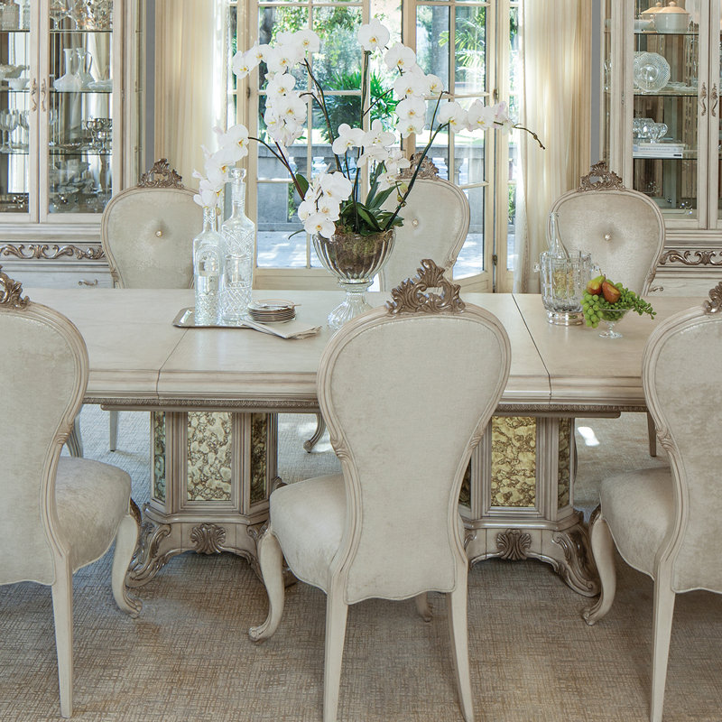 Platine De Royale Champagne Dining Table, Champagne
