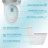 Ceramic One Piece Toilet For Bathroom, 12-Inch Rough-In, 1.24/1.43 GPF, Dual Flush With Soft Clsoing Seat, Powerful Dual Flush MAP 800G