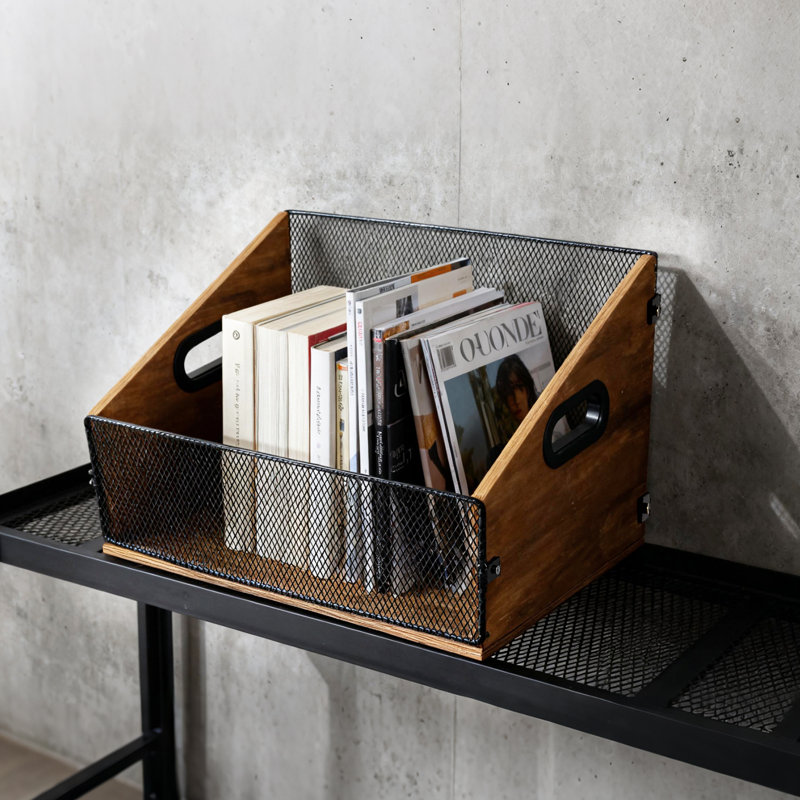 Caisse de rangement pour disque vinyle et bois
