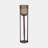 Modern Metal and Glass Hurricane Lantern with Cylindrical Iron Frame and Decorative Textured Base for a Sleek Glam Accent Display-105077146