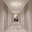 14" Modern Chrome Crystal LED Ceiling Light, Small Flush Mount Fixture for Bedroom-251538569